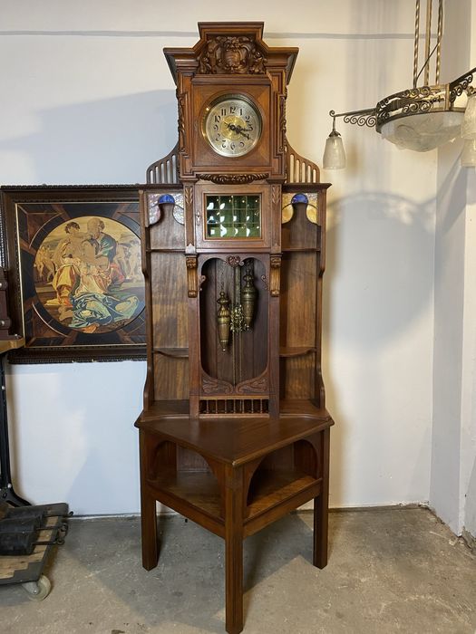 Zegar podłogowy/stojący.LFS.Secesja.Około 1900rok.Unikatowa forma.