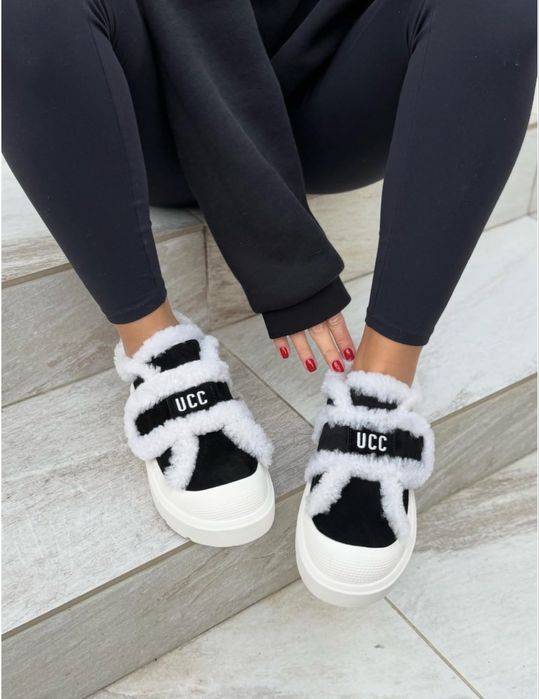 Зимові кеди з пушком, утеплені кеди, зимове взуття, взуття ugg, ugg