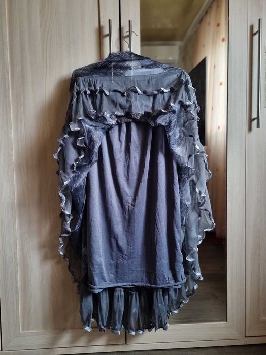 Максі спідниця-сукня з мереживом і воланами, розмір M-L/46-48