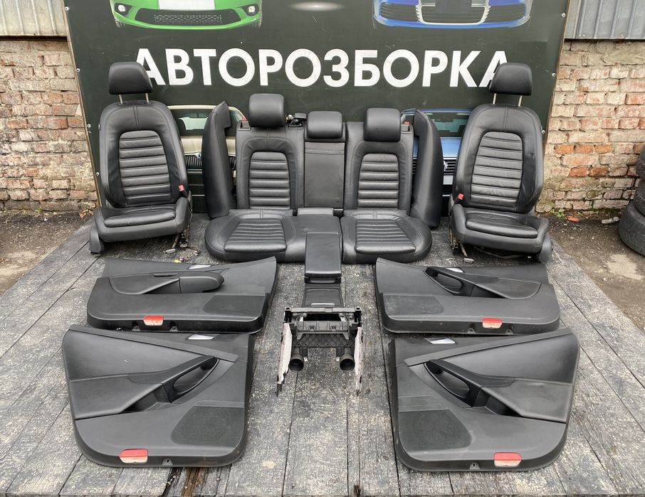 салон passat b6 сидушки сидіння чорний шкіра Пассат Б6