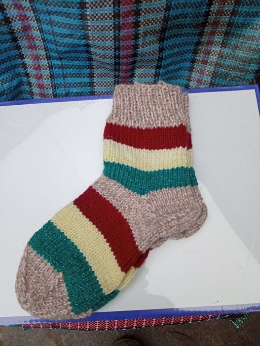 Носки вязаные, тёплые