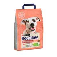 Dog Chow Sensetive Сухой корм дог шоу чау для собак с лососем 14кг