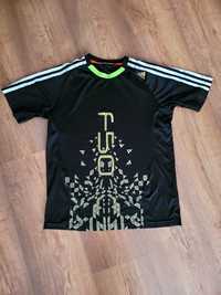 Czarna koszulka Adidas 146/152 dla chłopca