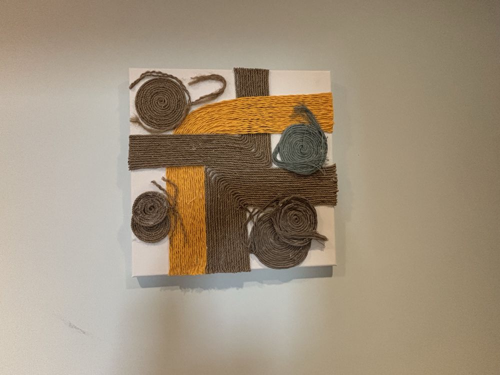 Quadro em Macrame Circulo da vida