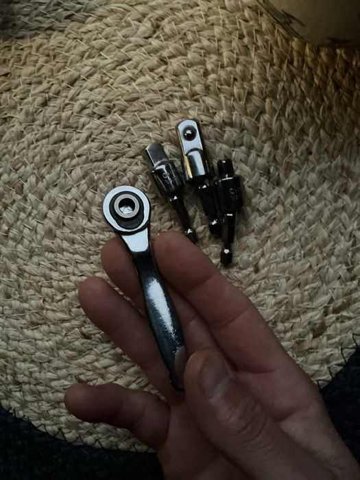 НаборІнструментів 4штВороток трещотка карданчикиПодовжувачі1/4 3/8 1/2