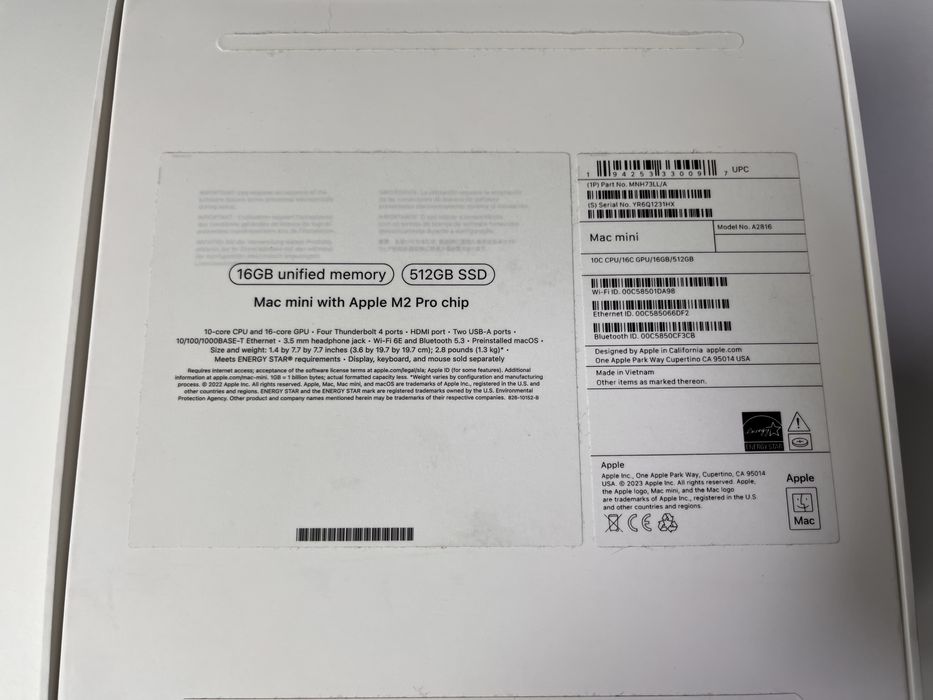 Mac mini M2 Pro 16/512 модель 2023 року