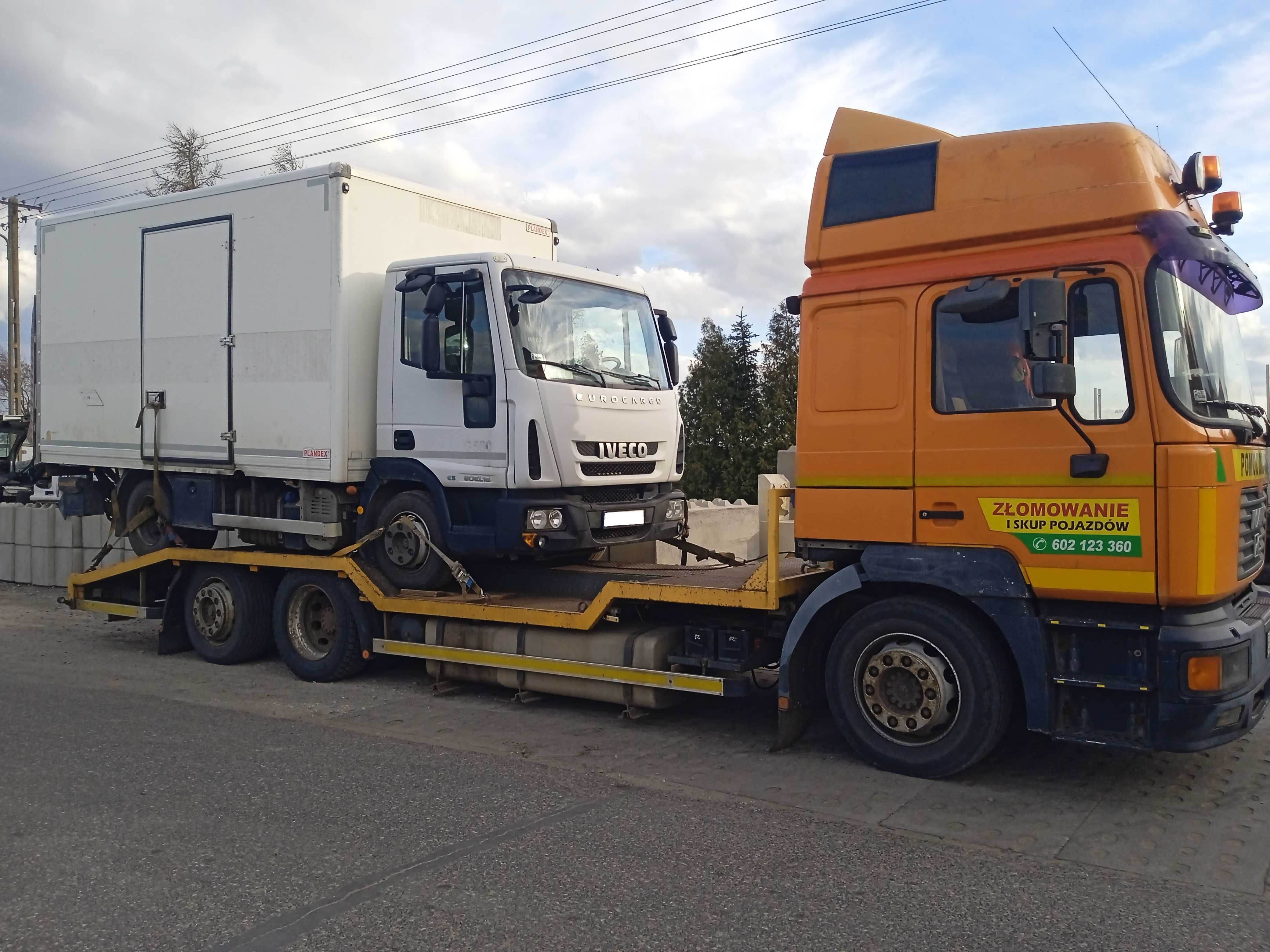 Pomoc drogowa, holowanie, transport, laweta, przewóz pojazdów