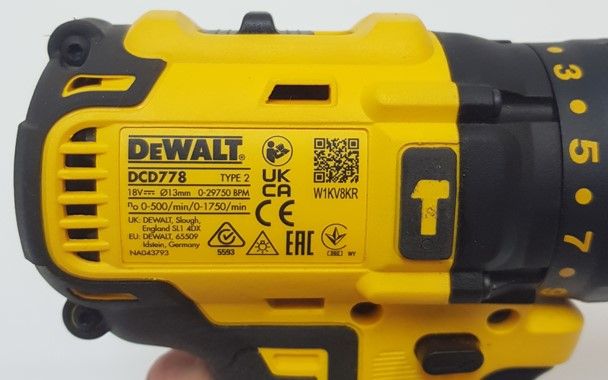 Wiertarko-wkrętarka akumulatorowa DeWALT 18V DCD778 BODY