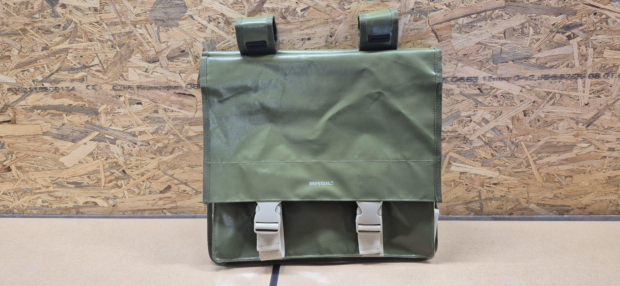 Sakwy rowerowe Basil Urban Load Double Bag 53 l green/sand