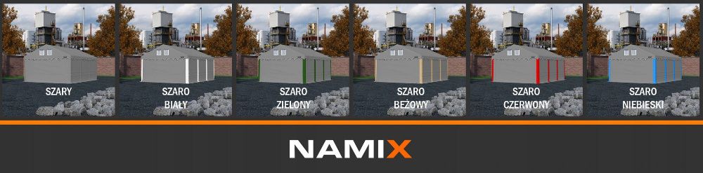 Namiot GRAND 6x6 magazynowy handlowy garaż PVC 560g/m2 MOCNY