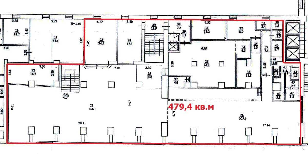 Приміщення під ресторан, кафе, магазин 554 кв.м (Фасад, Хрещатик)