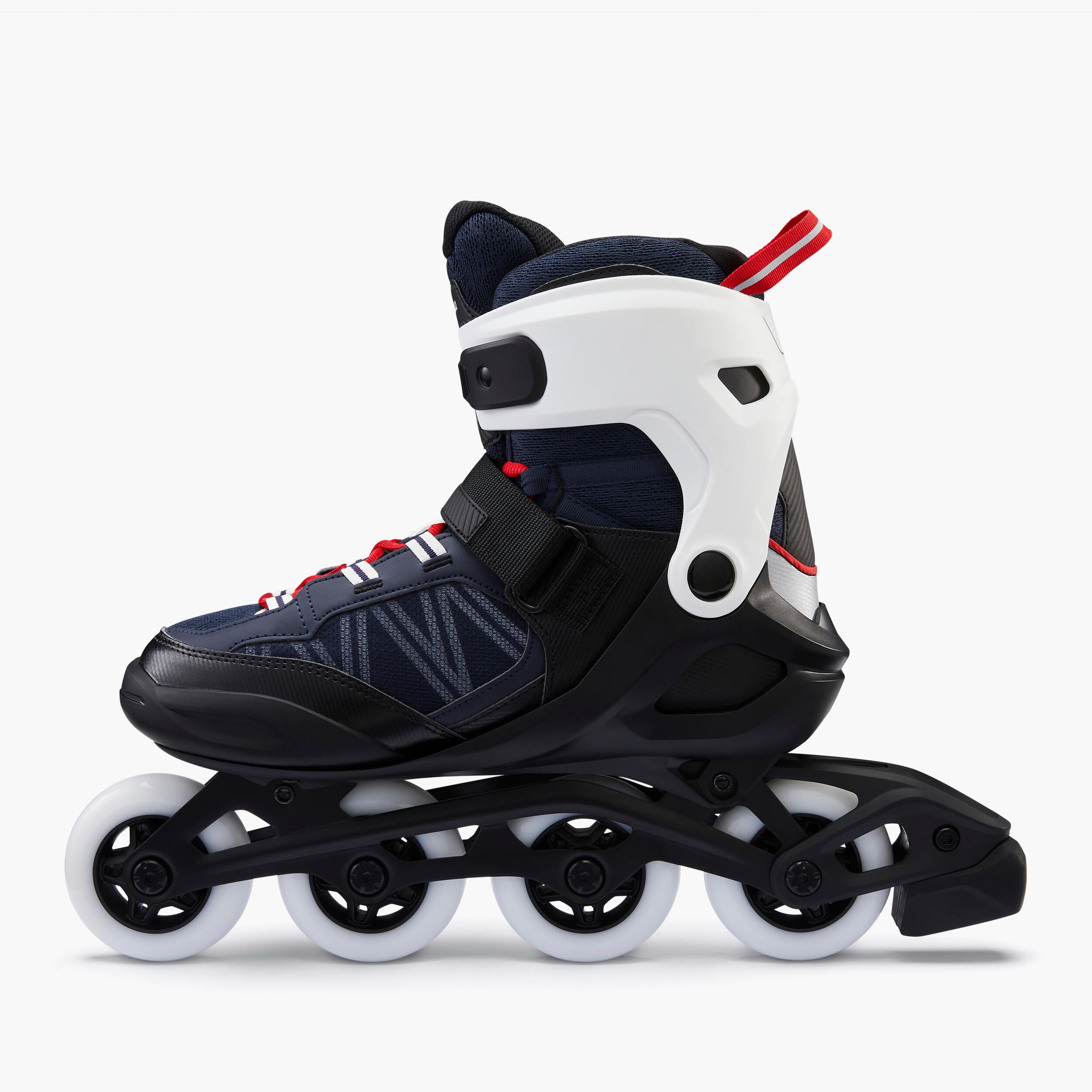 Patins em Linha Adulto FIT500 Azul/Vermelho