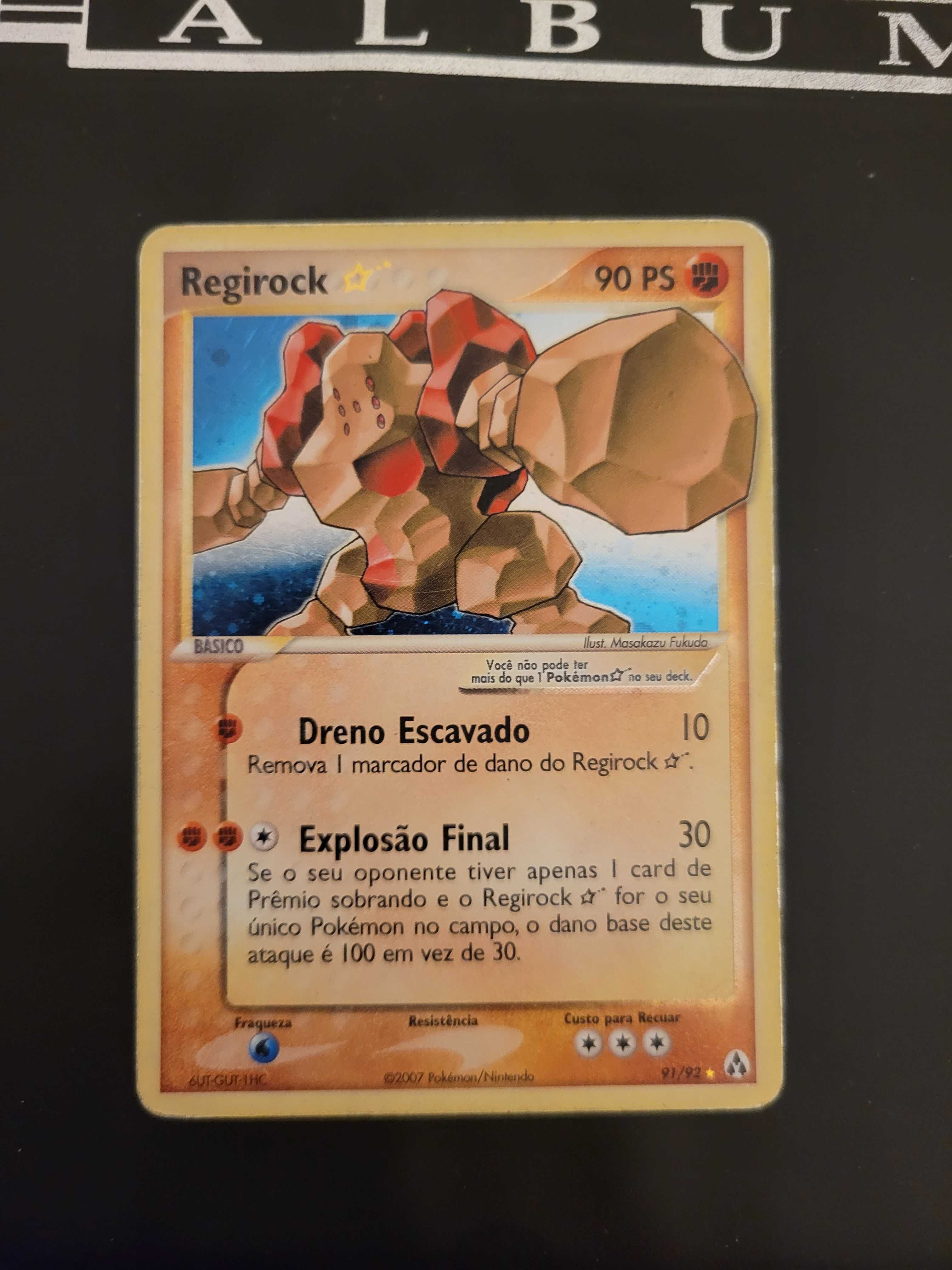 Regirock GOLDSTAR (Carta pokemon rara)