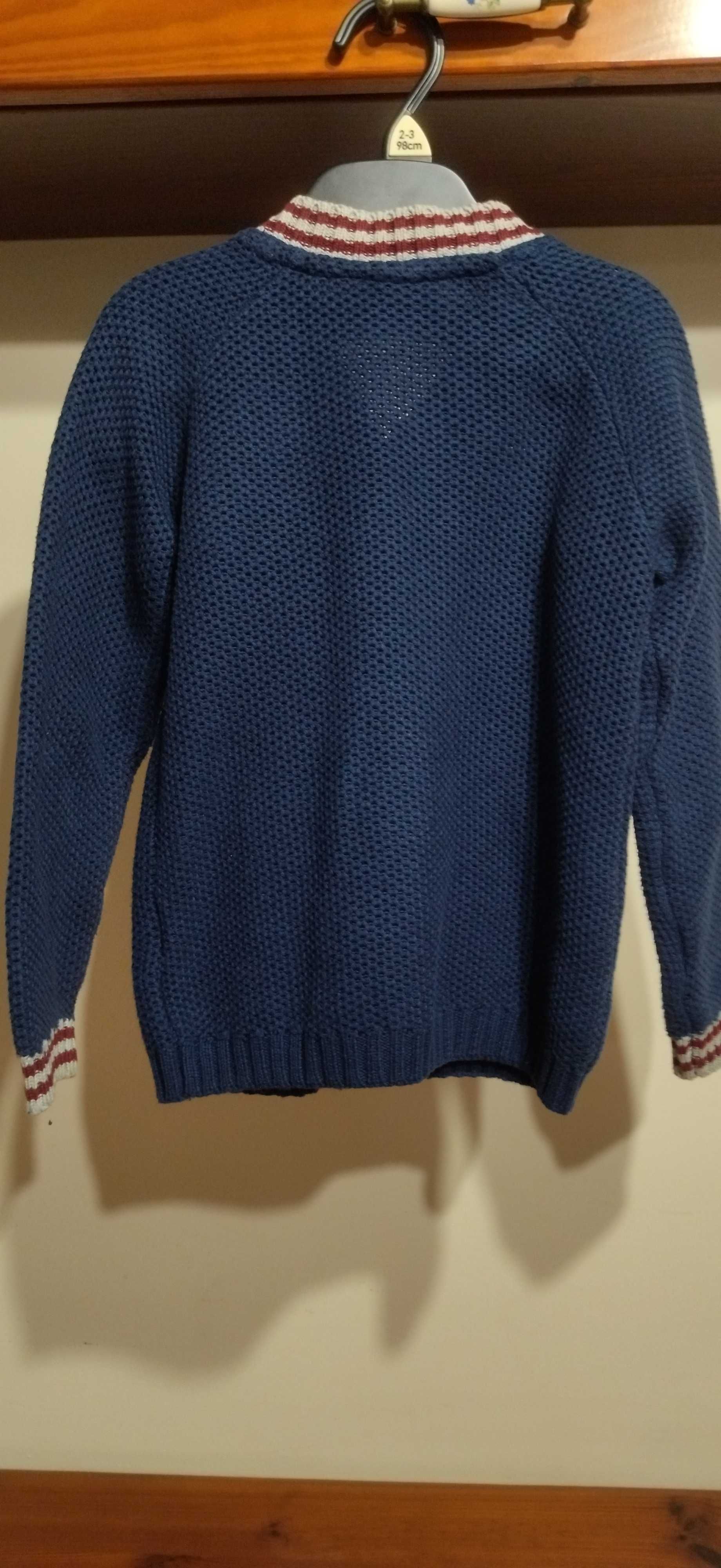 Sweter rozpinany 98