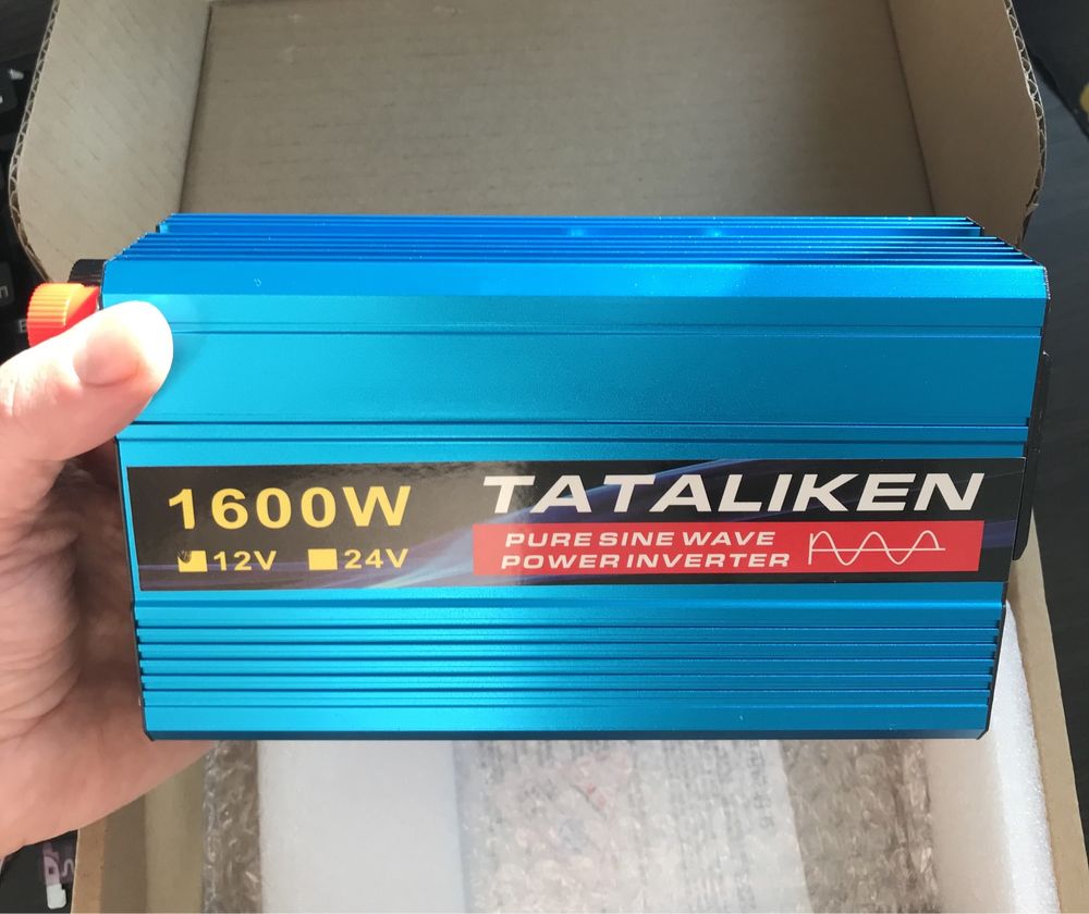 Інвертор 12v на 220v з чистою синусоїдою на 1600w