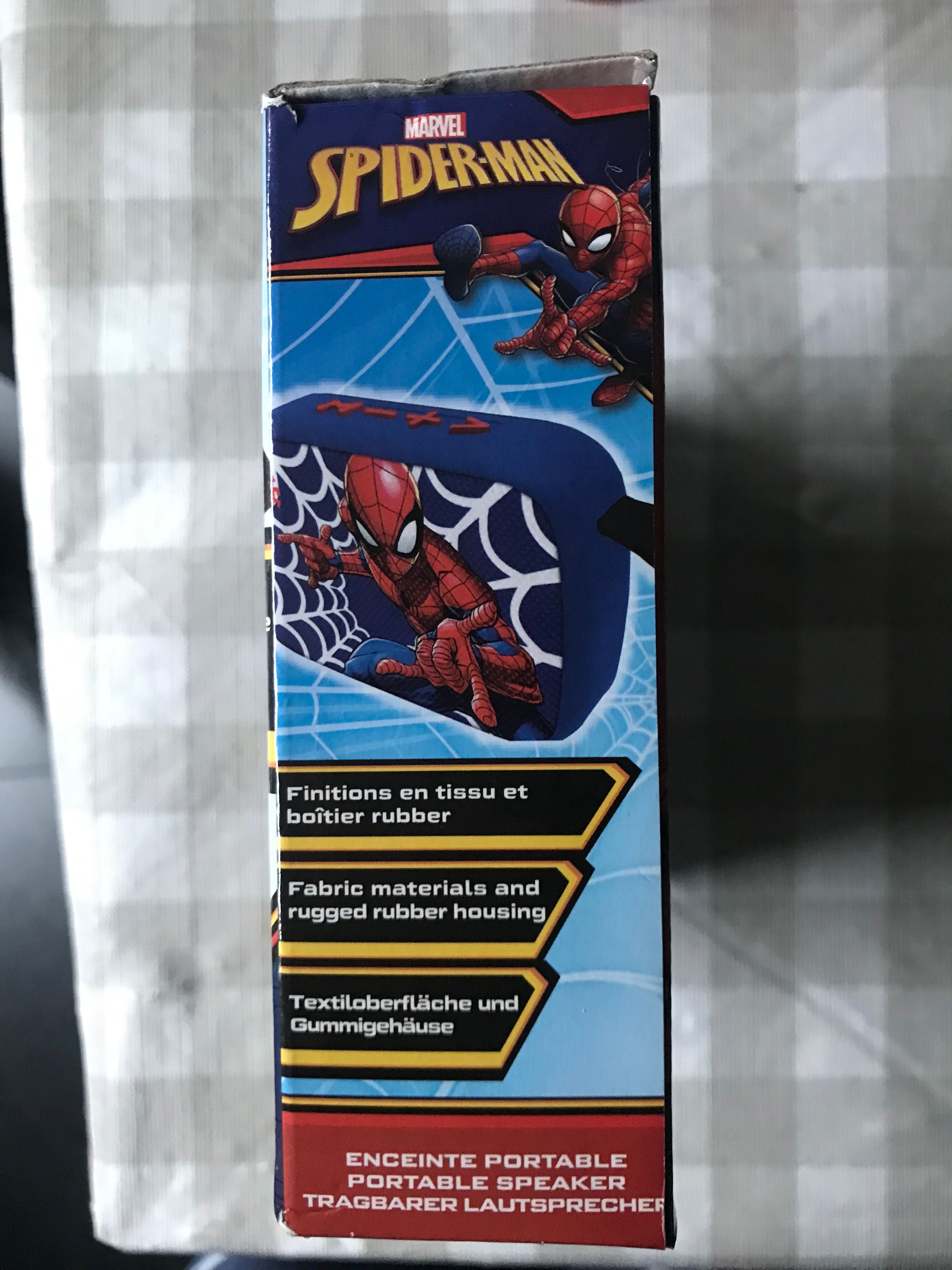 Coluna/rádio Bluetooth spiderman criança