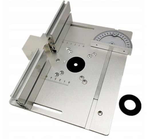 Płyta Blat Wkładkowa Do Stołu Frezarki Z Prowadnicą Płytka Aluminiowa