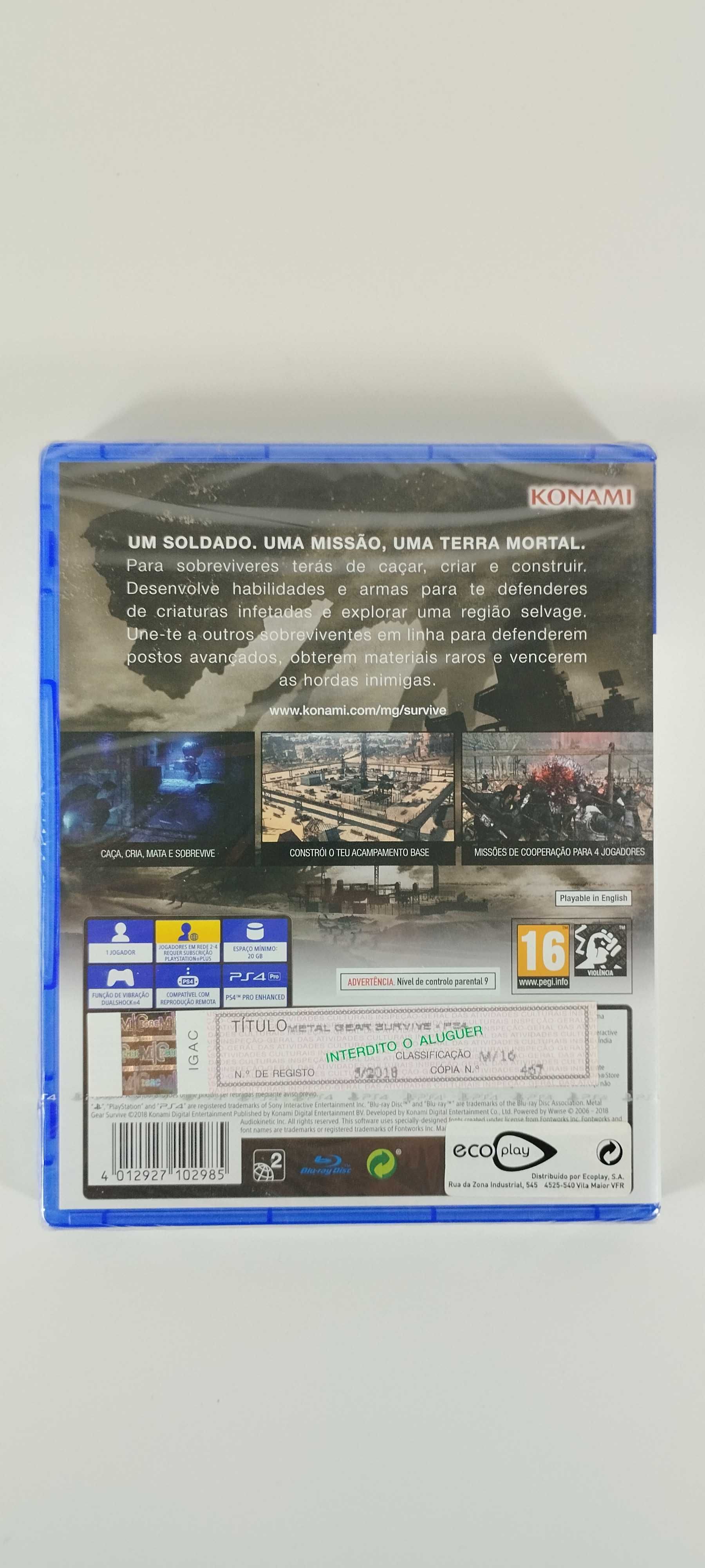 Metal Gear Survive - Playstation 4 PS4 - Selado