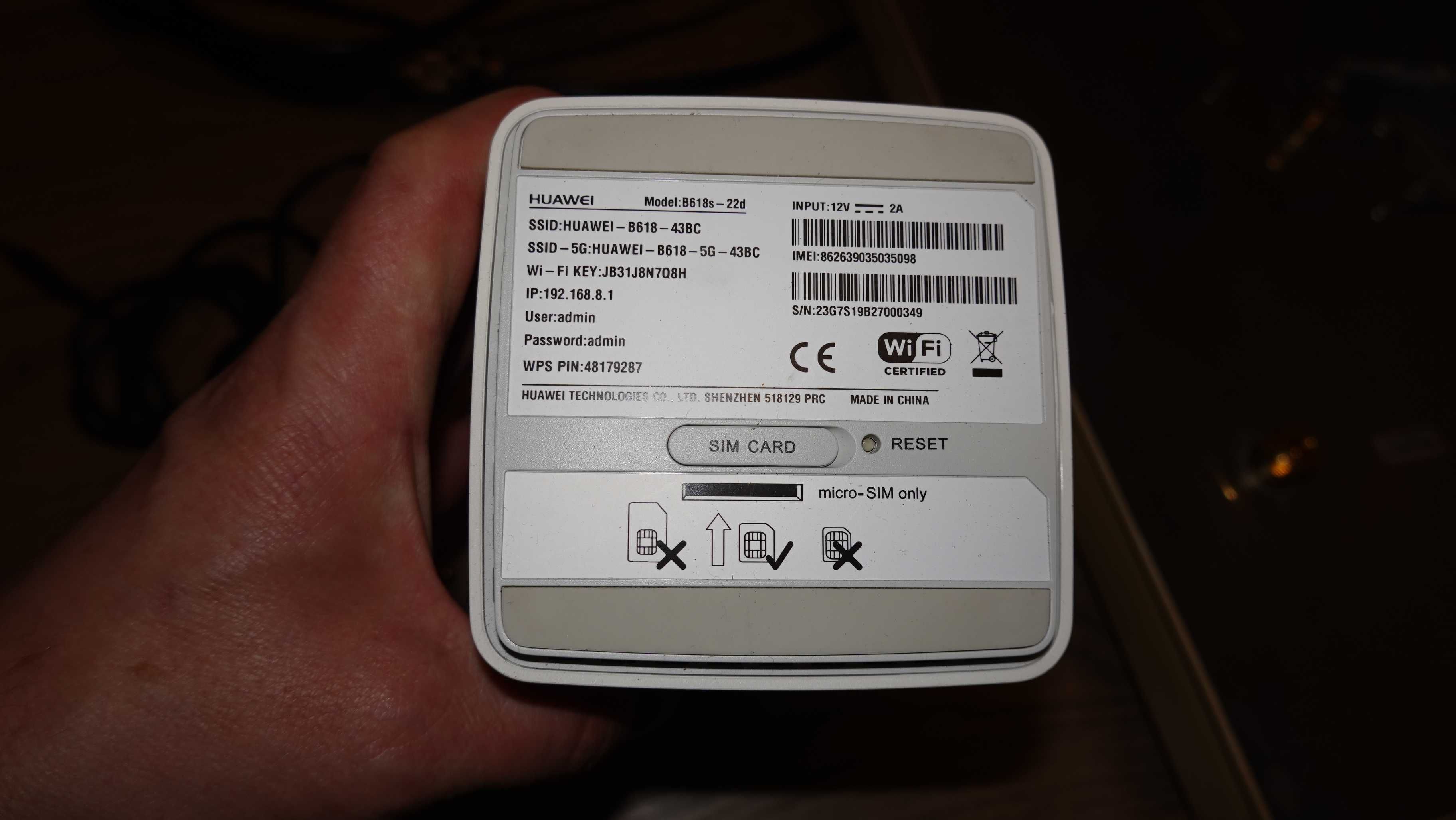 Router Huawei B618s-22d + MIMO LTE 14HV