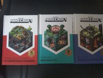 3 książki Minecraft kolekcjonerskie na licencji mojangu