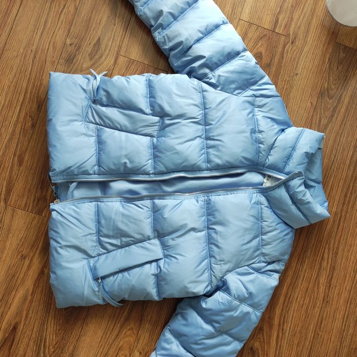 Puchowa kurtka Reserved S, z metką , błękitna, przejściowa