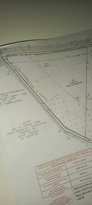 Piękna działka budowlana z warunkami zabudowy w Janowie, 8 km od E-ga