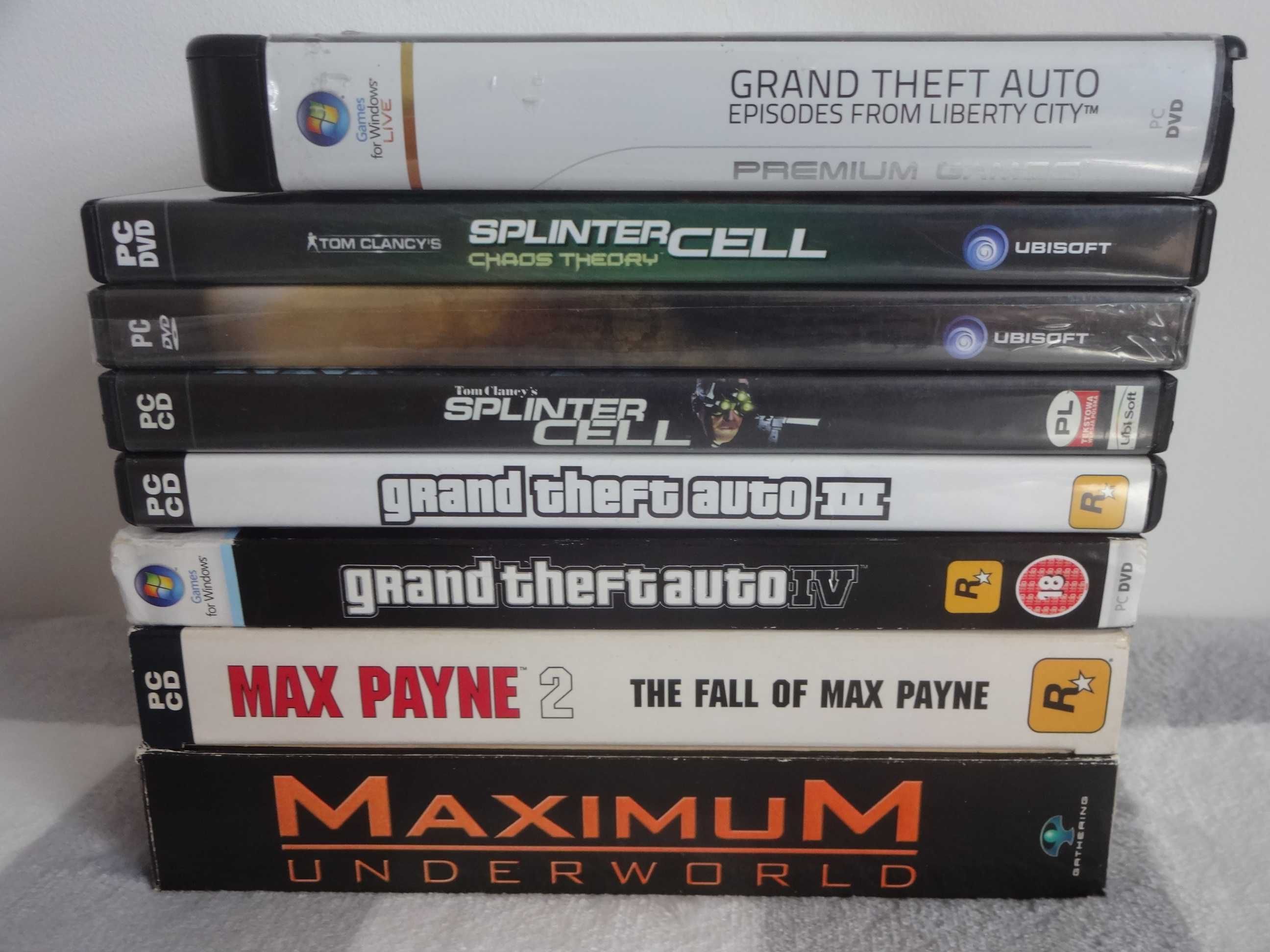 Gry na PC - GTA, Mafia, Max Payne, Splinter Cell
