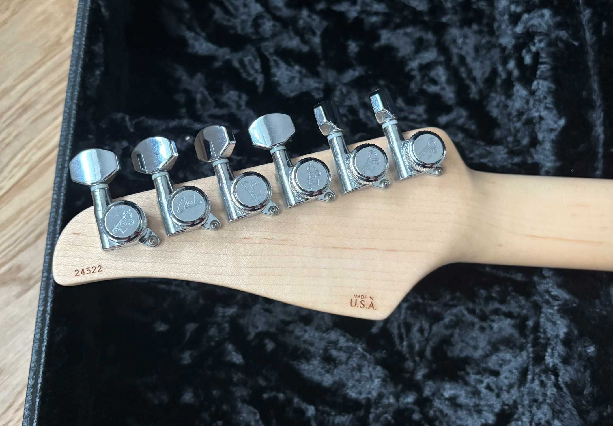 Suhr Custom Modern Aqua Sparkle Drip 2014