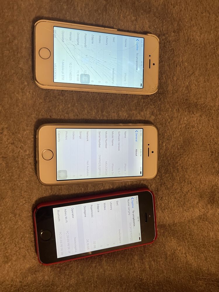 12 telefonów smartfon apple iphone 5 5s 6 7 zestaw