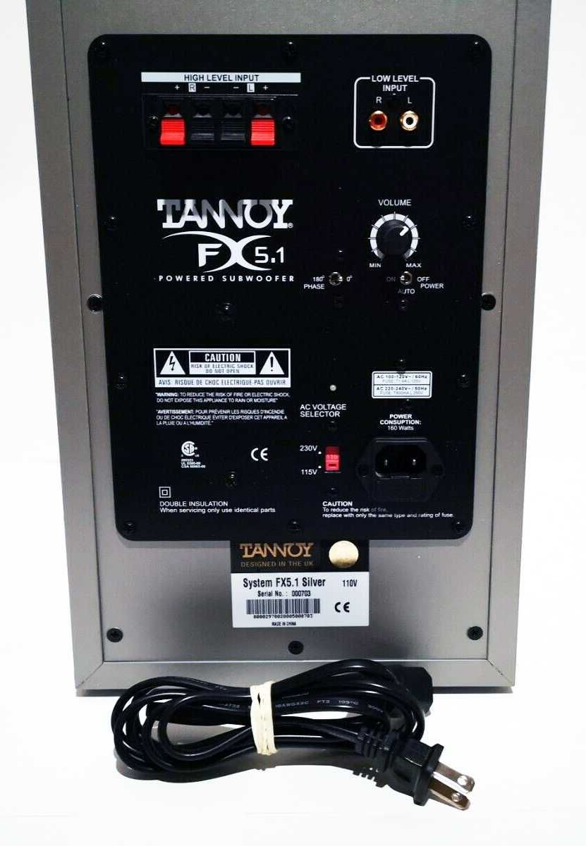 Grave amplificado Tannoy FX5.1 usado