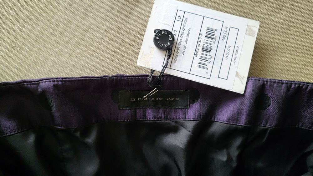 Vestido festa tubo em seda, novo 38