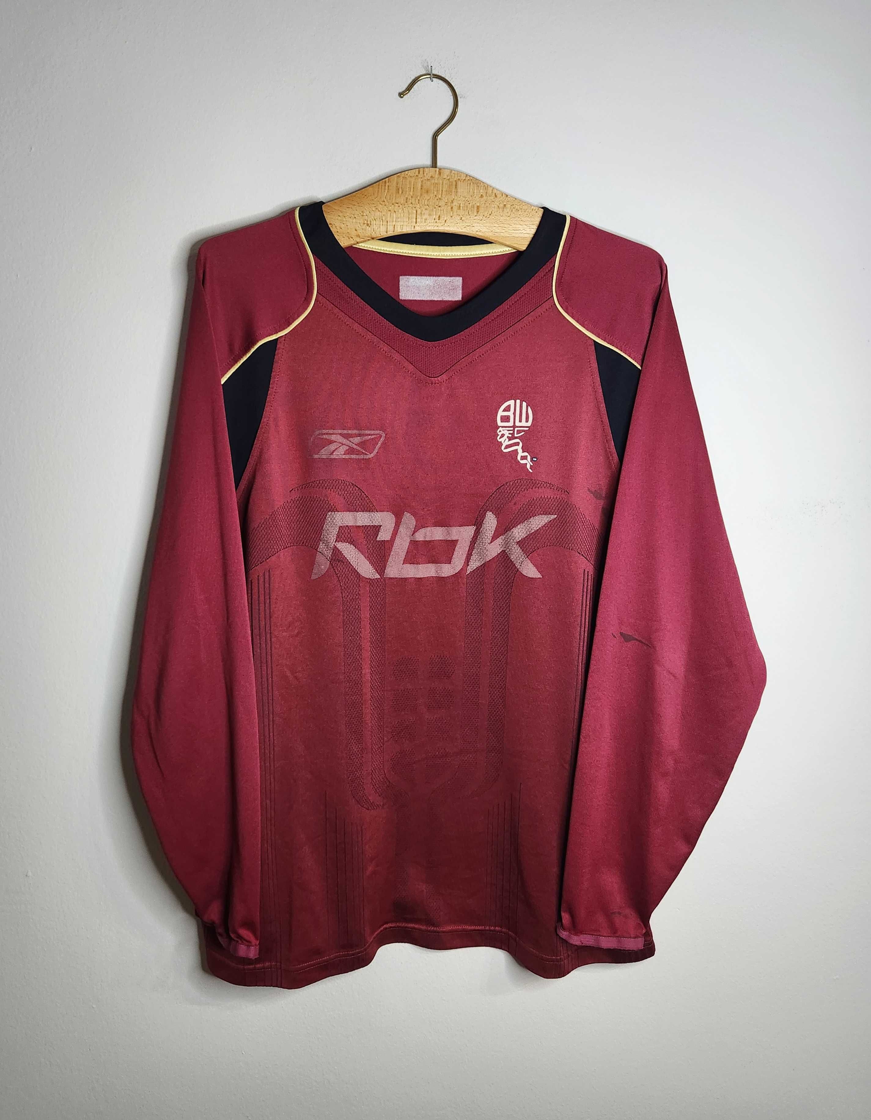 Bolton Wanderers 2006/2007 Koszulka Piłkarska Wyjazdowa Reebok Long L