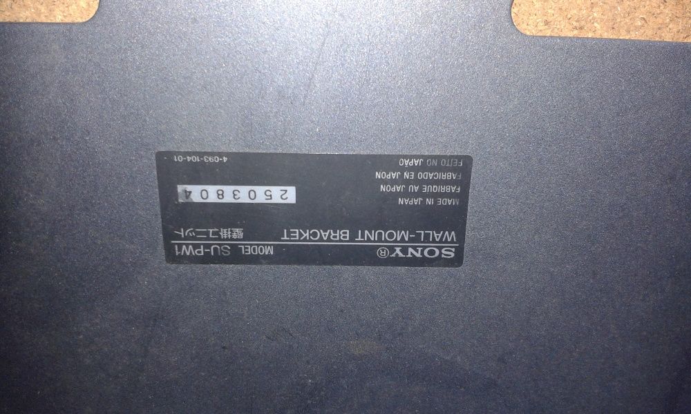 Suporte de parede Sony para TV LCD ou LED de grandes dimensões