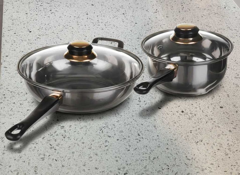 Набор кастрюль / набір каструль нержавійка - новый, 12 предметов