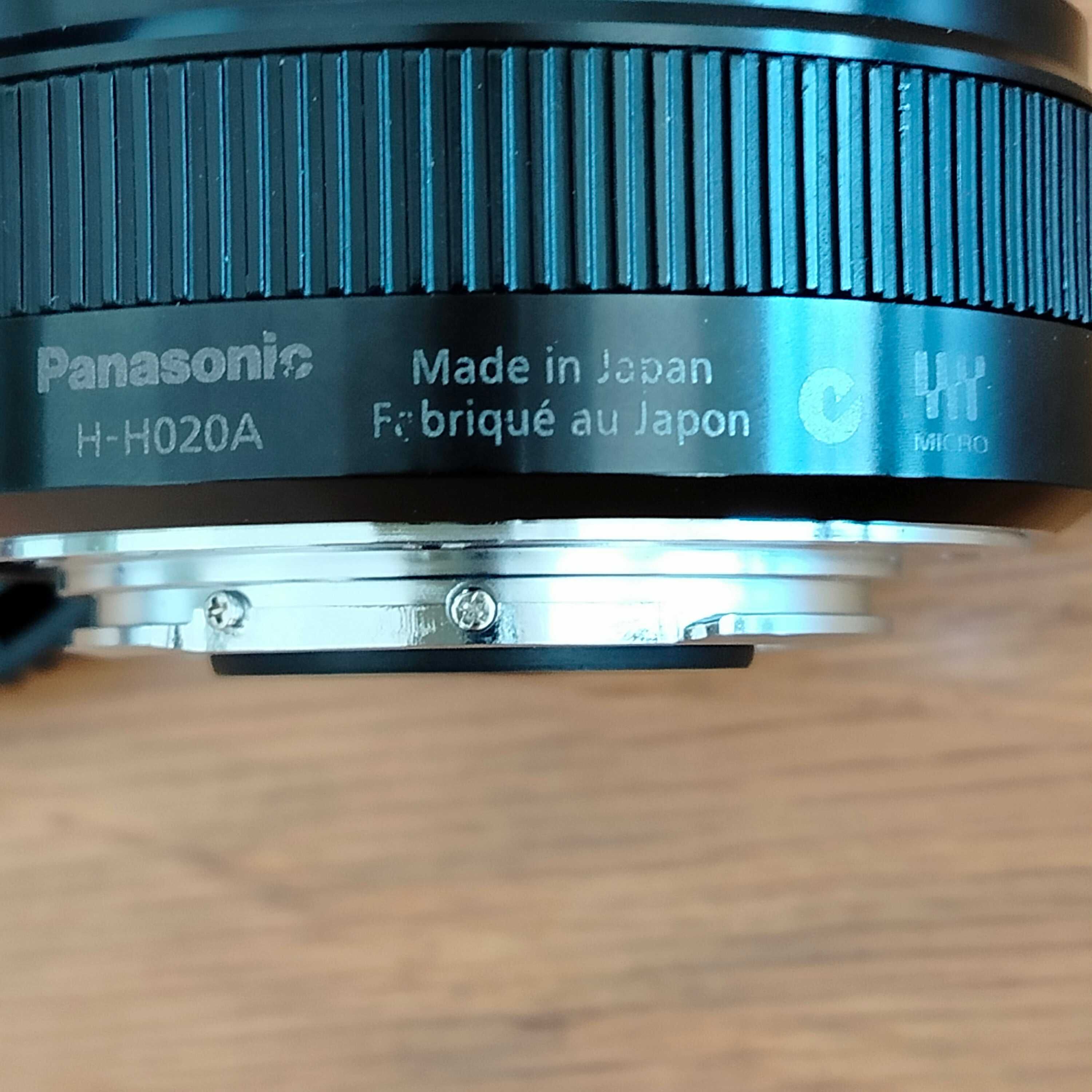 Lente PANASONIC 20mm f/1.7 II Pancake Micro 4/3 Preto MFT M43