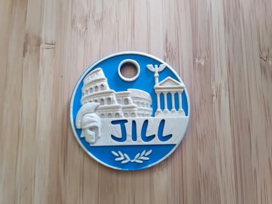 Nome Romano Estilo Antigo 3D