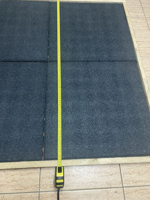 Piso de borracha para ginásio ou treino em casa – 2x1m