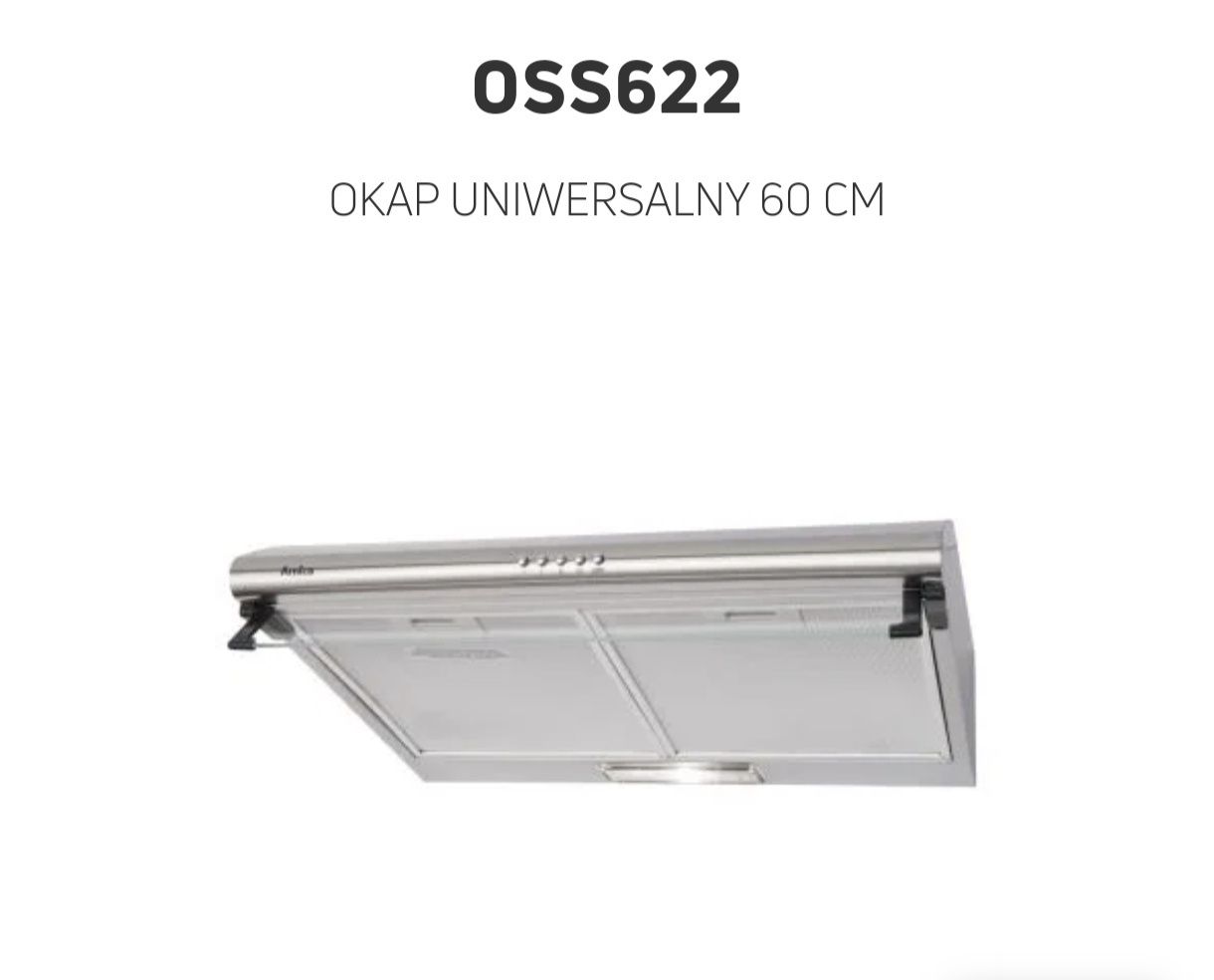 Okap Amica 60cm nowy z folią