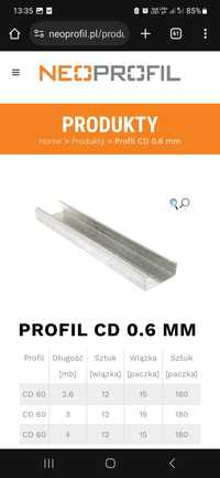 Profil cd 60 0.6 mm 4m