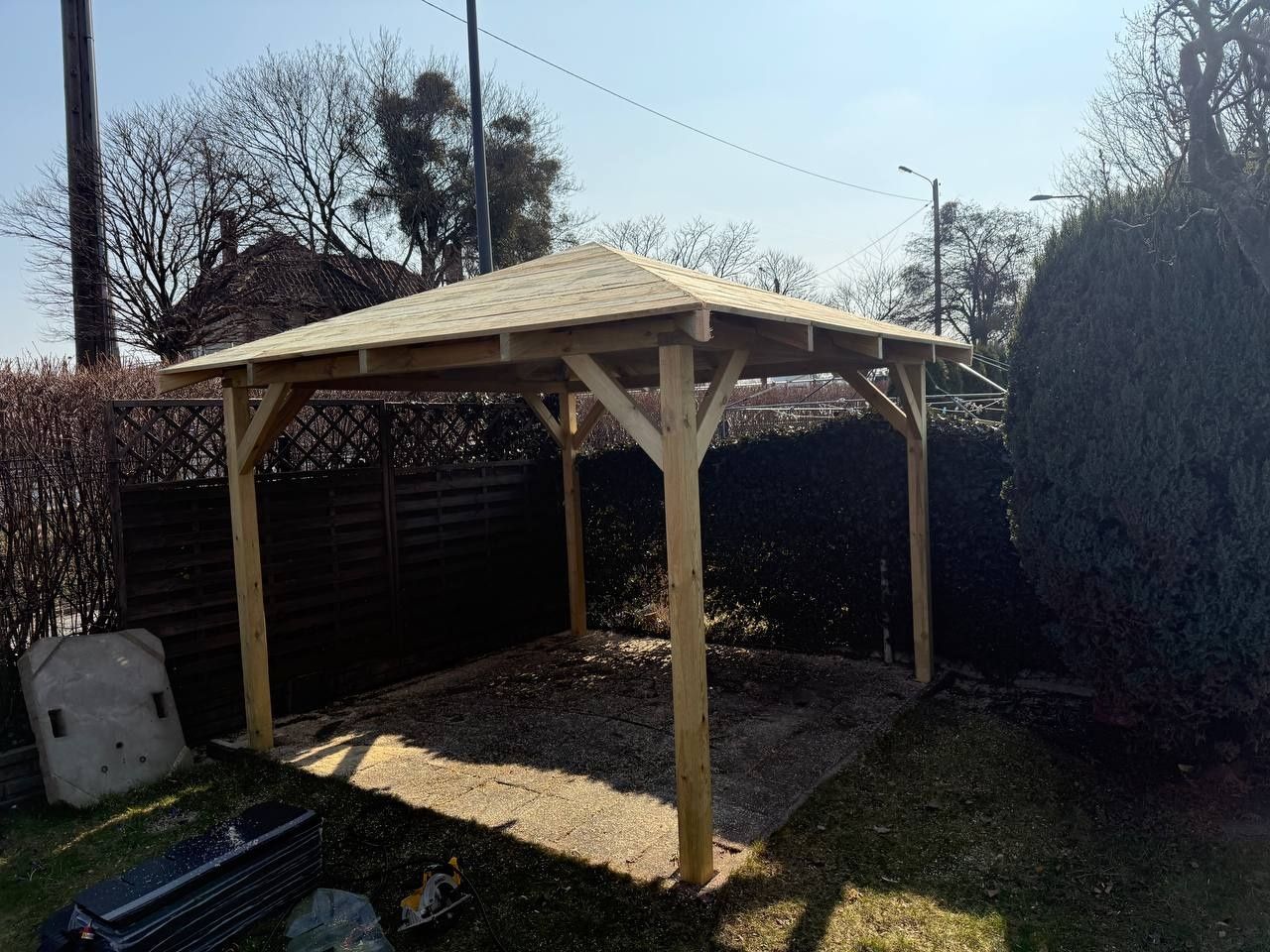 Altana ogrodowa drewniana 300 x 300 cm Montaż w cenie