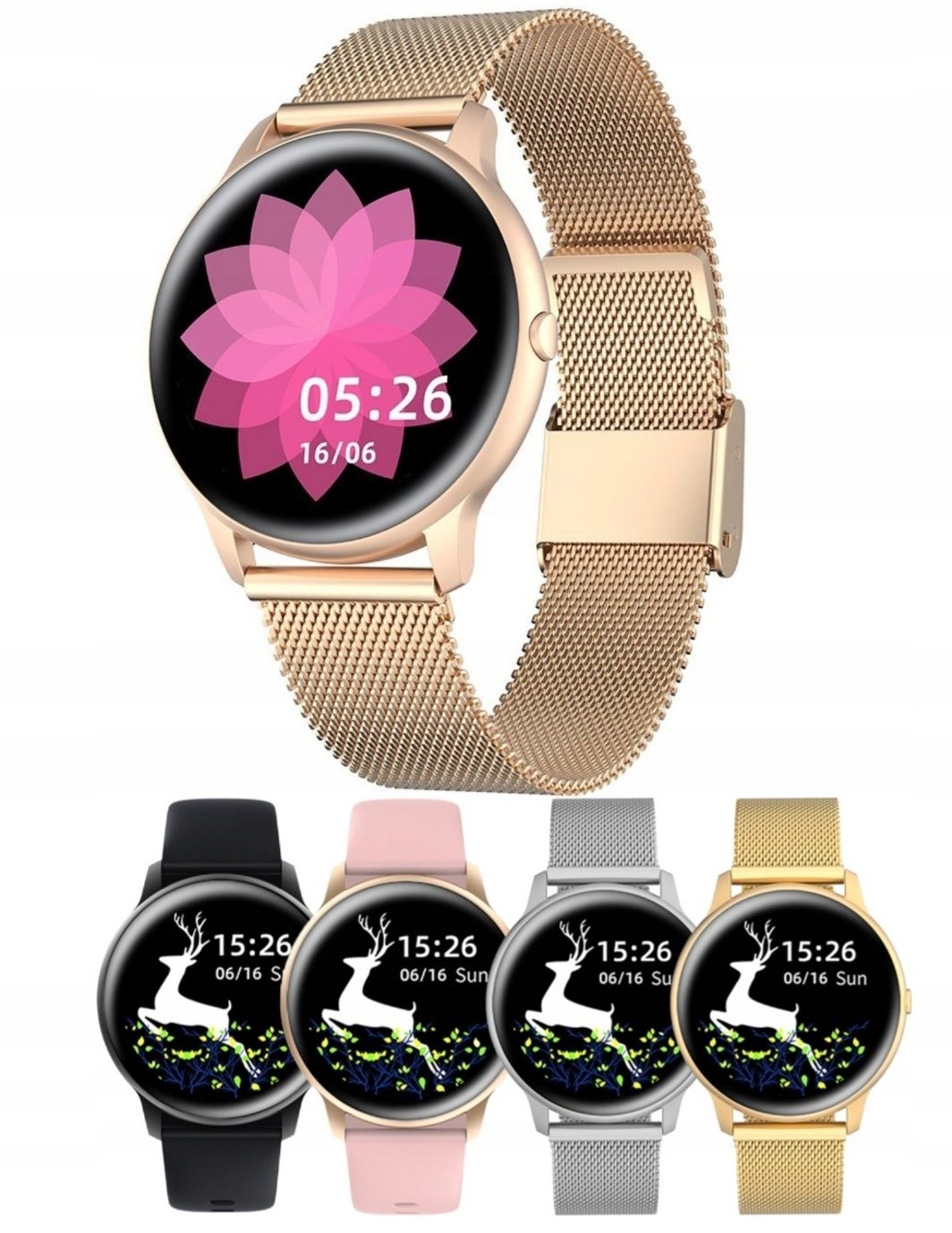 Smartwatch G.Rossi SW015-4 złoty NOWY
