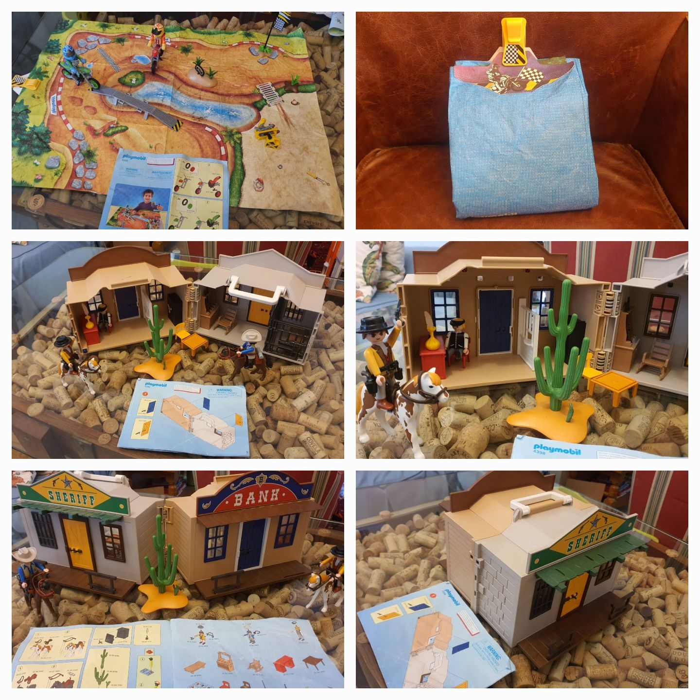 Various sets de Playmobil (13 sets mais figuras e carros)