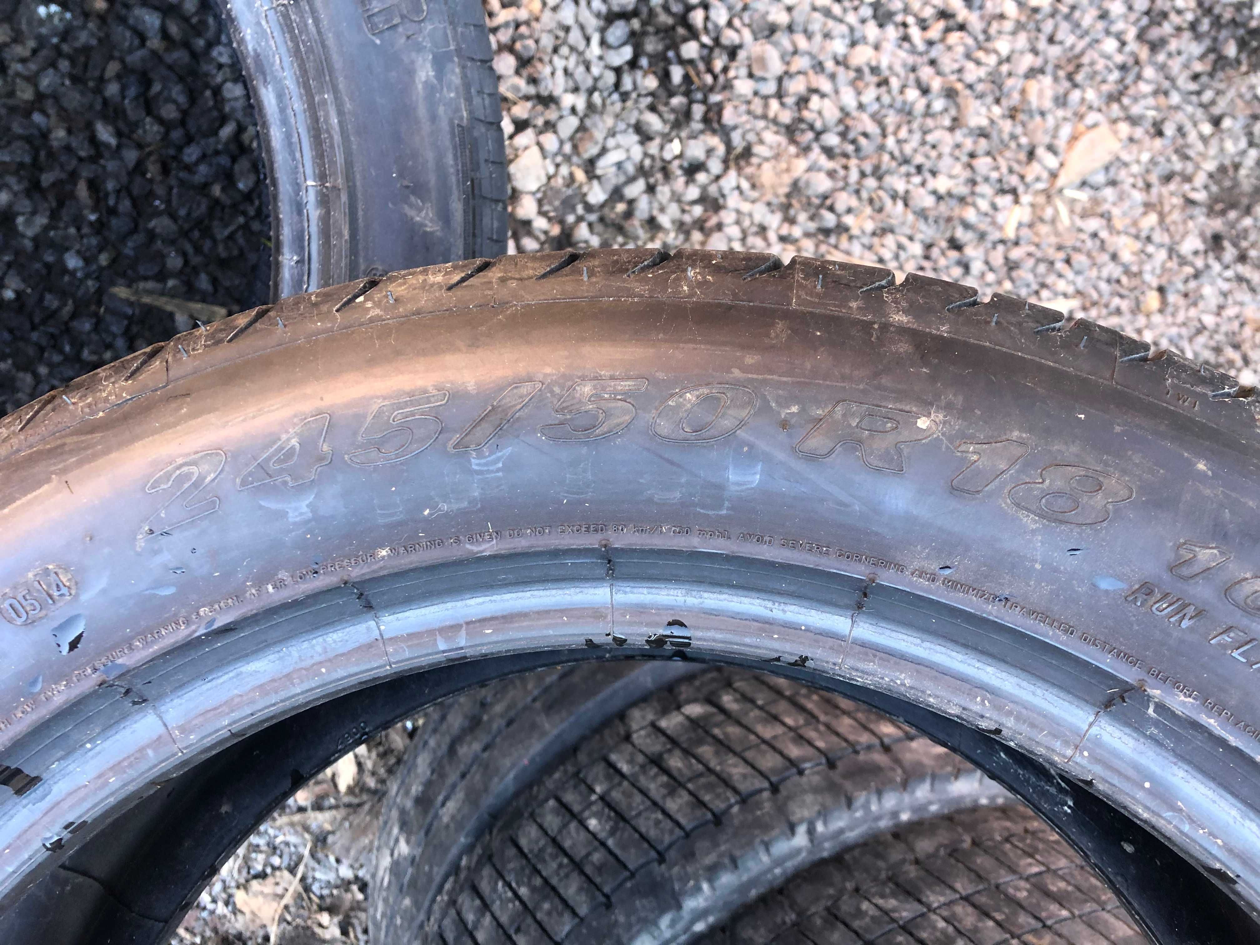 Комплект шин PIRELLI 245/50 R18 P Zero, літня б/в гума