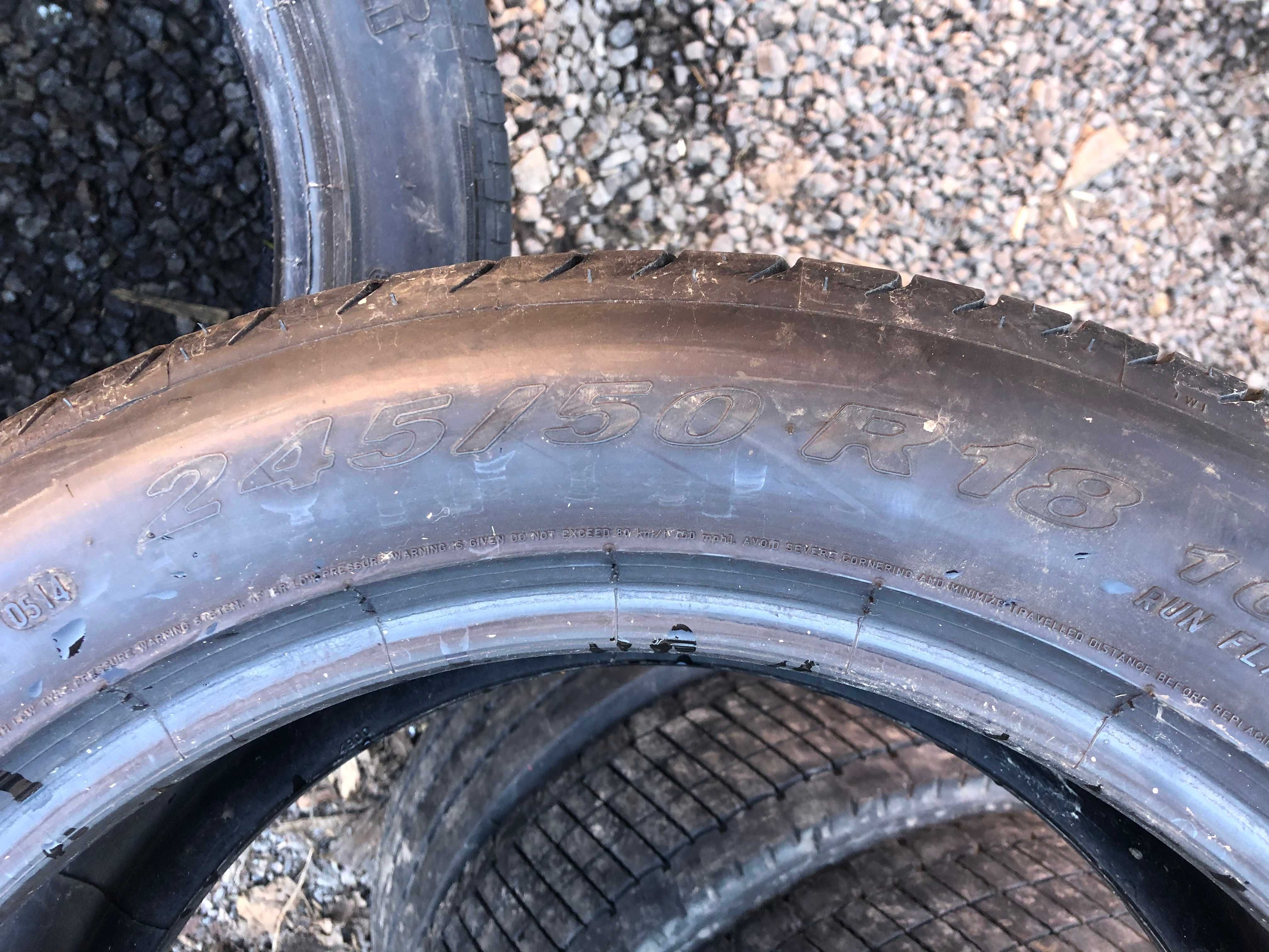 Комплект шин PIRELLI 245/50 R18 P Zero, літня б/в гума