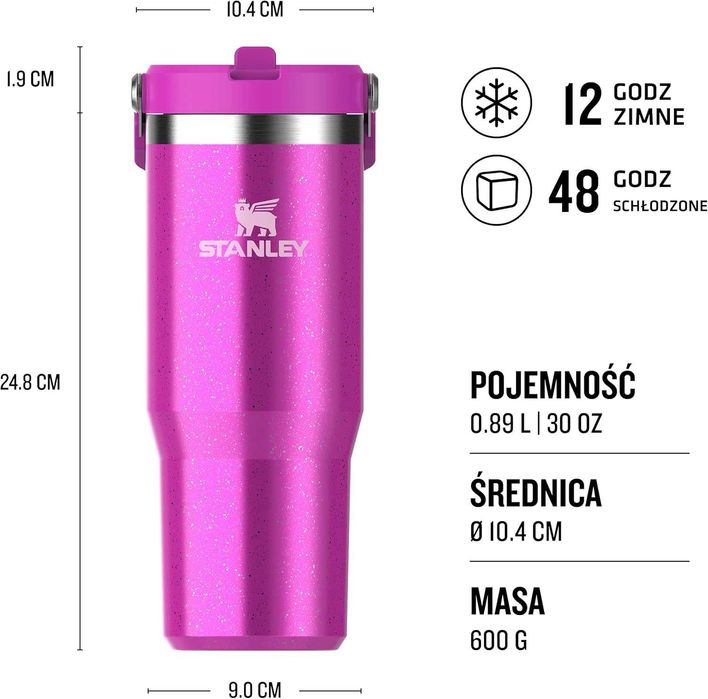 Stanley Flip Straw Tumbler 1.0 Butelka Na Wodę With Straw 0.89L