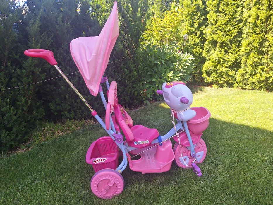 Rowerek trzykolowy różowy