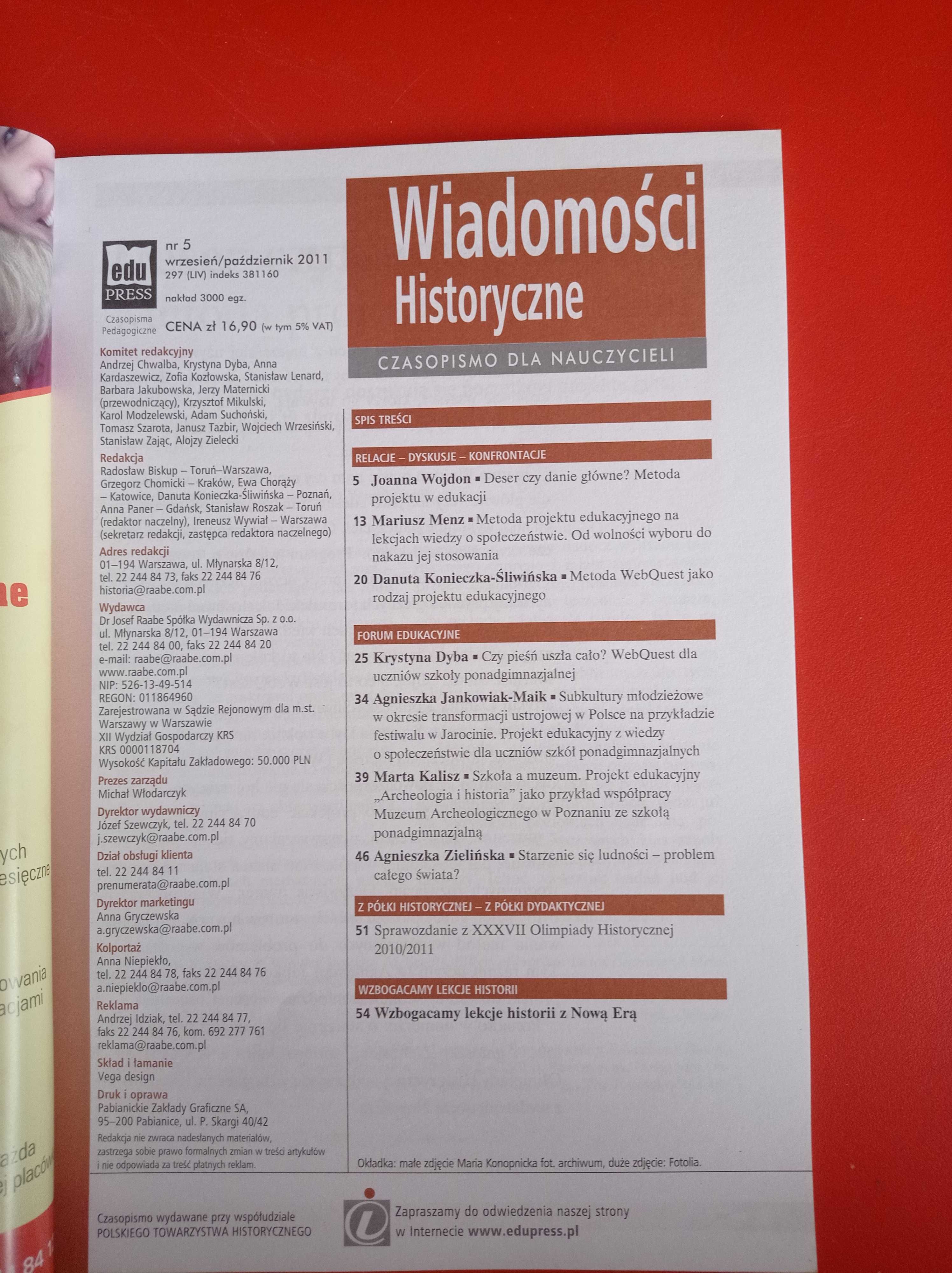 Wiadomości historyczne nr 5, wrzesień/październik 2011