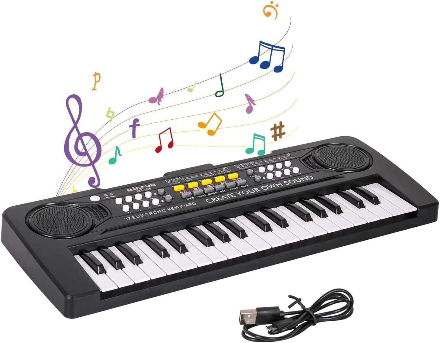 Keyboard Pianino elektryczne dla dzieci 37 klawiszy + mikrofon