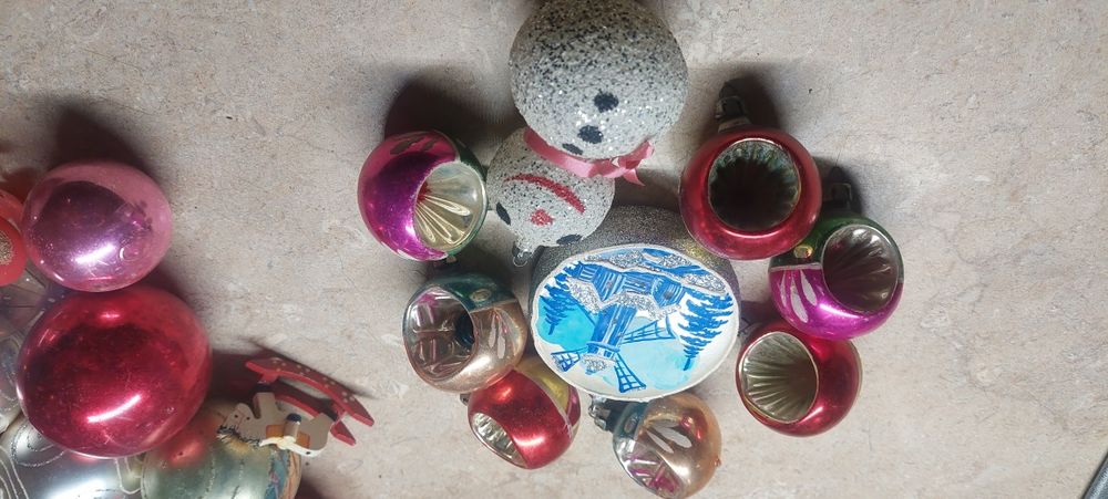 Bąbki choinkowe PRL