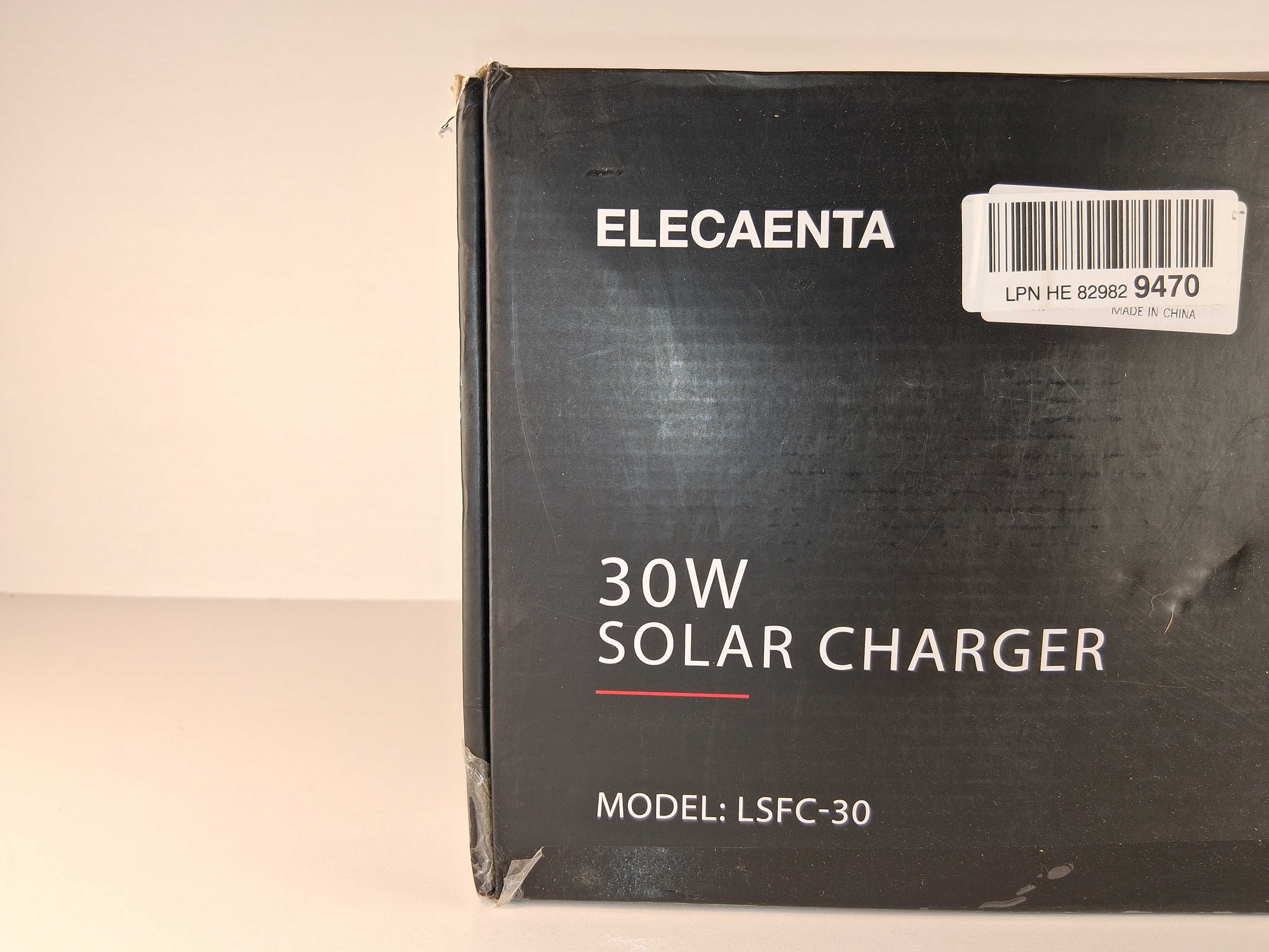 E169 ELECAENTA 30W Ładowarka Solarna Panel Fotowoltaiczny PowerbankUSB